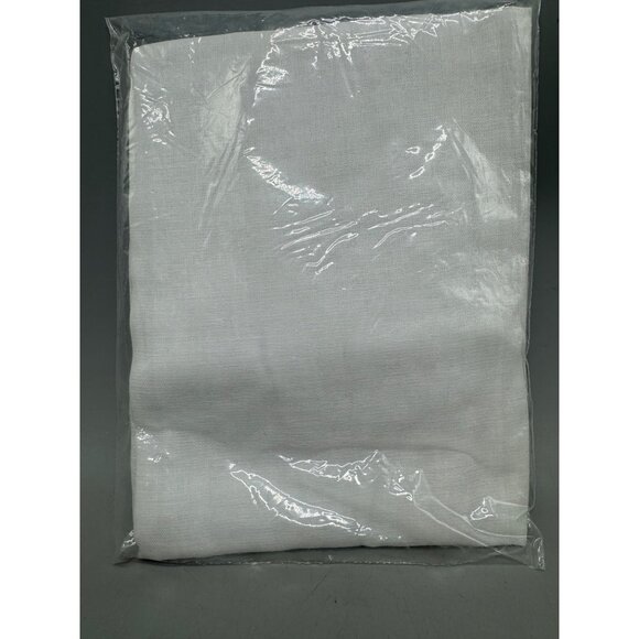 zippered permanent press pillow protector cotton blend 21x27" white READ NEW - Picture 3 of 3